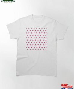 Angular Edged Zigzag Strips Of Pink Diamond Shapes Classic T-Shirt Unisex Hoodie Angular Edged Zigzag Strips Of Pink Diamond Shapes Classic T-Shirt Unisex Hoodie