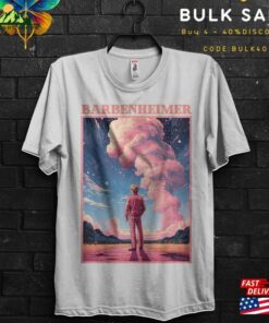 Anime Barbenheimer Poster Tv Serie Movie 2023 Gift T-Shirt For Man Margot Robbie And Ryan Gosling Destroyer Of World Tee Unisex