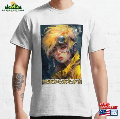 Anime Girl Space Japenese Art Future Style Punk Classic T-Shirt Unisex