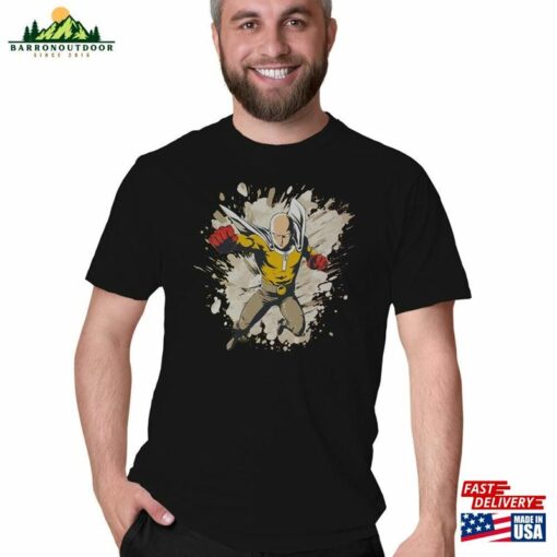 Anime Punch Smash Shirt Unisex Graphic Tee Movie Classic T-Shirt