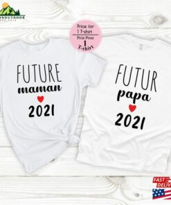 Announcement Pregnancy T Shirt Couple Futur Papi T Shirt Unisex 3