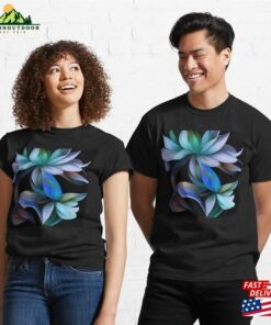 Aqua Teal And Sea Foam Hues Floral Swirls Classic T-Shirt Sweatshirt 2 Aqua Teal And Sea Foam Hues Floral Swirls Classic T Shirt Sweatshirt 3