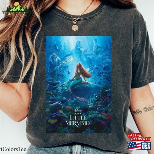 Ariel Live Action Movie Poster Shirt Disney The Little Mermaid 2023 Unisex T-Shirt