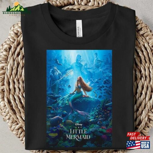 Ariel Live Action Movie Poster Shirt Disney The Little Mermaid 2023 Unisex T-Shirt