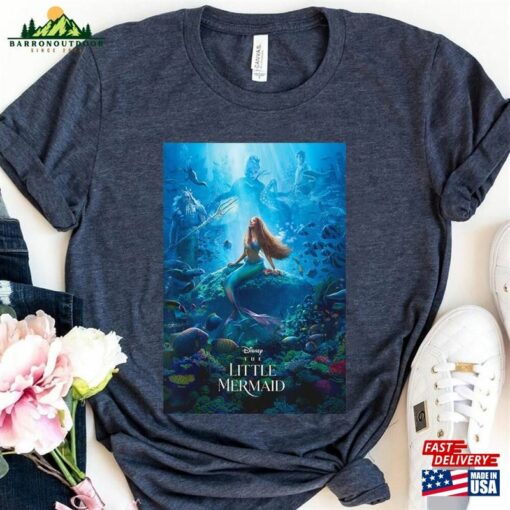 Ariel Live Action Movie Poster Shirt Disney The Little Mermaid 2023 Unisex T-Shirt