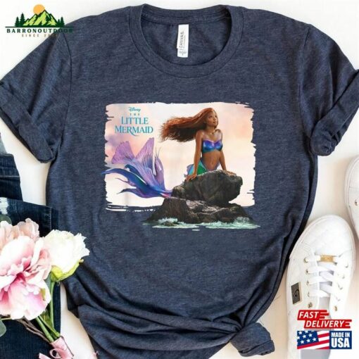 Ariel Live Action Movie Sea Rock Shirt Disney The Little Mermaid 2023 T-Shirt Classic