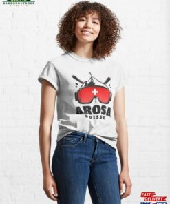 Arosa Switzerland Ski Resort Skiing Souvenir Classic T Shirt Sweatshirt 4