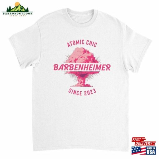 Atomic Chic Barbenheimer Movie Parody Unisex Crewneck T-Shirt Hoodie Classic