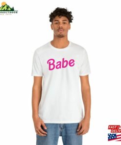 Babe Barbie Doll Font Tee Unisex Modern Slim Fit Funny Ken Movie Inspired T-Shirt Classic 2 Babe Barbie Doll Font Tee Unisex Modern Slim Fit Funny Ken Movie Inspired T Shirt Classic 3