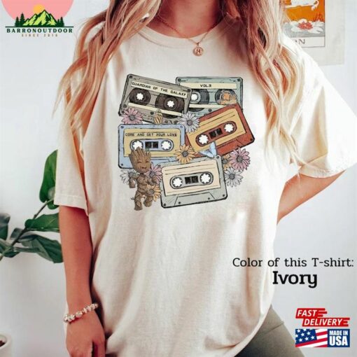 Baby Groot With Cassette Comfort Colors Shirt Come And Get Your Love Guardians Of The Galaxy Unisex T-Shirt