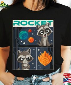 Baby Rocket Panels Shirt Guardians Of The Galaxy Volume 3 Marvel Movie 2023 Sweatshirt Classic
