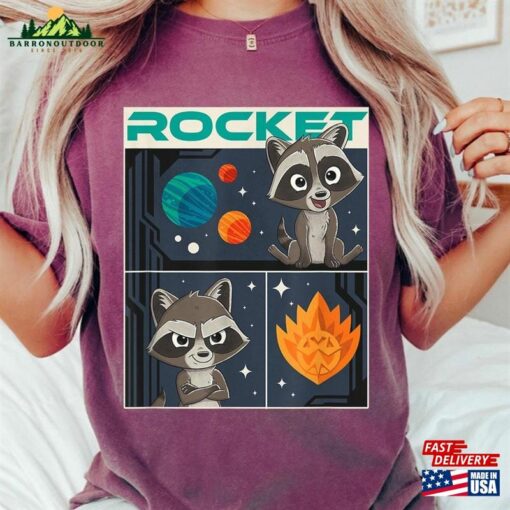 Baby Rocket Panels Shirt Guardians Of The Galaxy Volume 3 Marvel Movie 2023 Sweatshirt Classic