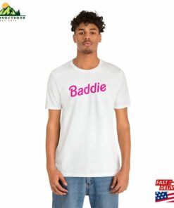Baddie Barbie Doll Font Tee Unisex Modern Slim Fit Funny Ken Movie Inspired T-Shirt Baddie Barbie Doll Font Tee Unisex Modern Slim Fit Funny Ken Movie Inspired T-Shirt