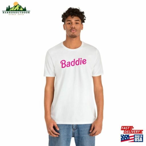 Baddie Barbie Doll Font Tee Unisex Modern Slim Fit Funny Ken Movie Inspired T-Shirt