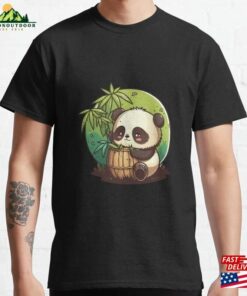 Bamboo And Chill With Kawaii Panda In China Classic T-Shirt Unisex