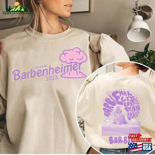 Barbenheimer 2 Side T-Shirt Barbie 2023 Shirt Oppenheimer Movie Inspired Sweatshirt