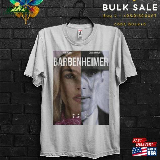 Barbenheimer 2023 Movie Gift T-Shirt Unisex Destroyer Of Worlds Tee Cillian Murphy Cool Margot Robbie Shirt Appareal Classic Sweatshirt