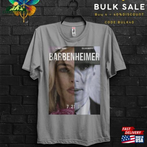 Barbenheimer 2023 Movie Gift T-Shirt Unisex Destroyer Of Worlds Tee Cillian Murphy Cool Margot Robbie Shirt Appareal Classic Sweatshirt