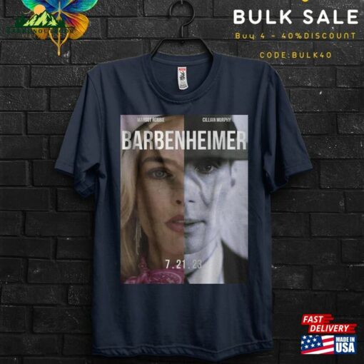 Barbenheimer 2023 Movie Gift T-Shirt Unisex Destroyer Of Worlds Tee Cillian Murphy Cool Margot Robbie Shirt Appareal Classic Sweatshirt