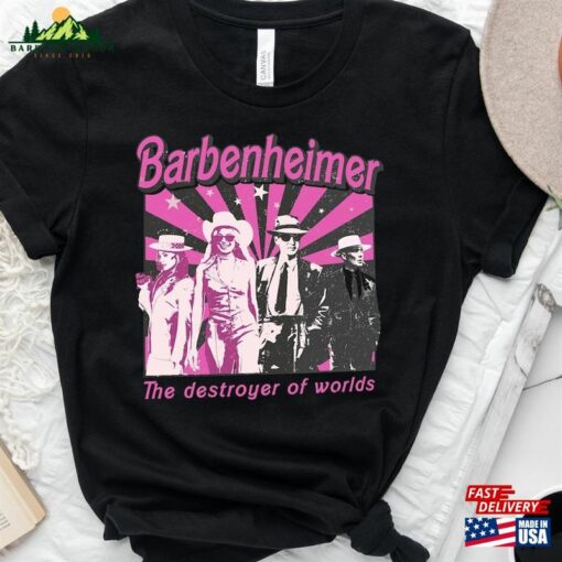 Barbenheimer 2023 Shirt The Destroyer Of Word Oppenheimer Classic Hoodie