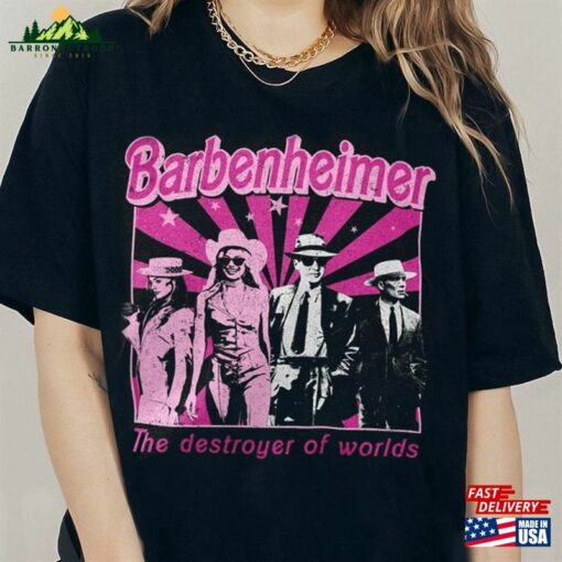 Barbenheimer 2023 T-Shirt The Destroyer Of Word Shirt Oppenheimer Unisex Hoodie