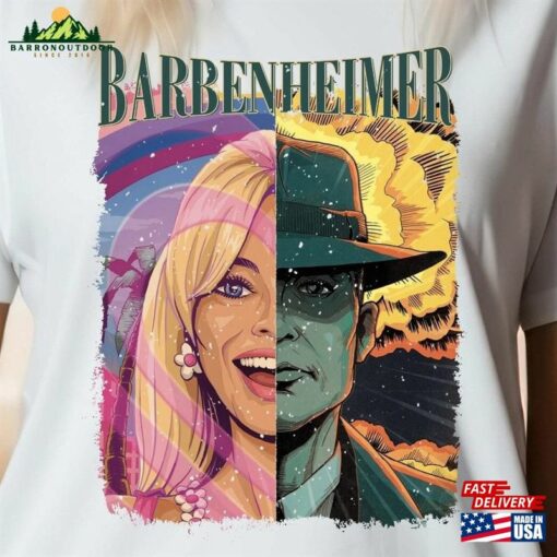 Barbenheimer 2023 Vintage T-Shirt Gift For Women And Man Unisex Barbie Hoodie Sweatshirt