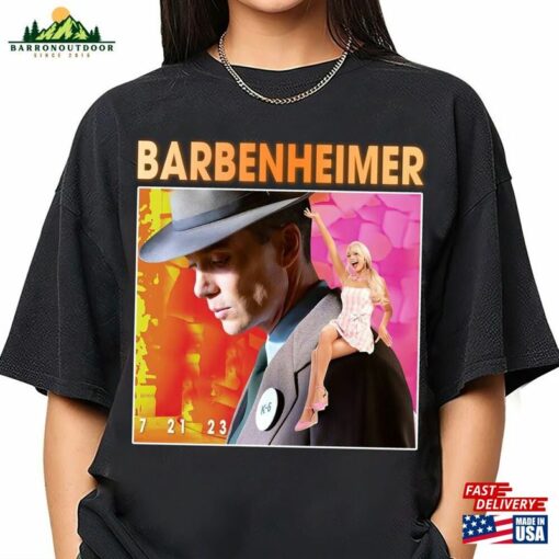 Barbenheimer 72123 Comfort Colors Shirt Barbie And Oppenheimer Pink Matching Fans Unisex T-Shirt