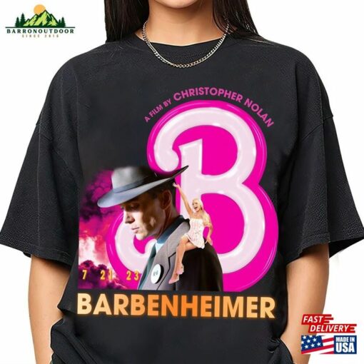 Barbenheimer 72123 Comfort Colors Shirt Barbieheimer Active Barbie Oppenheimer Hoodie Classic