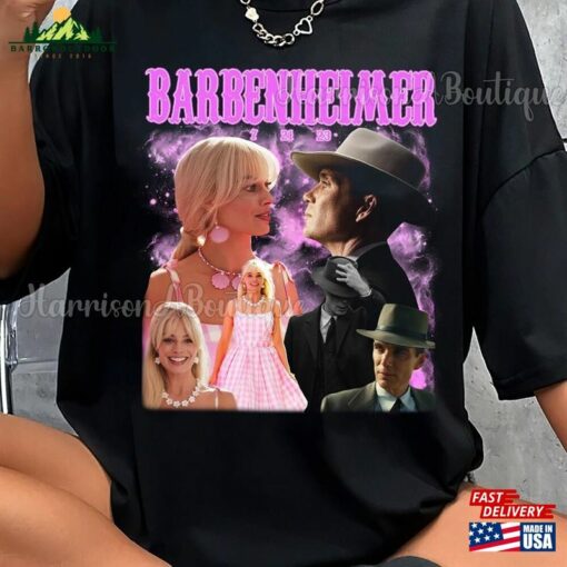 Barbenheimer 72123 Shirt Comfort Colors Barbie Vs Oppenheimer Hoodie Classic