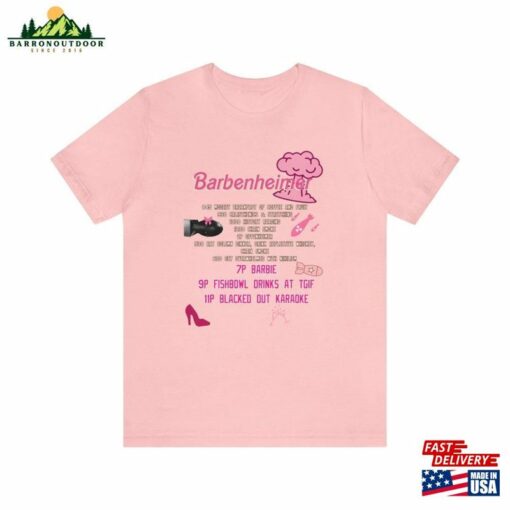 Barbenheimer Atomic Bomb Best Friends Itinerary Unisex Jersey Short Sleeve Tee Classic T-Shirt