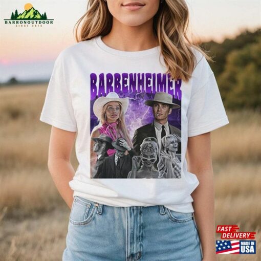 Barbenheimer Barb And Oppenheimer Shirt Movie 2023 Free Shipping T-Shirt Classic