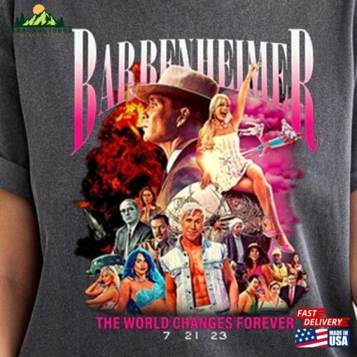 Barbenheimer Barb And Oppenheimer Shirt Movie 2023 Free Shipping T-Shirt Sweatshirt