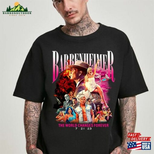 Barbenheimer Barb And Oppenheimer Shirt Movie 2023 Free Shipping T-Shirt Sweatshirt