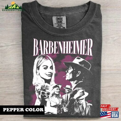 Barbenheimer Barbie And Oppenheimer Comfort Color Tee Movie Shirt 2023 Classic Hoodie