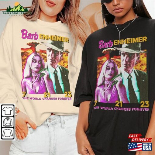 Barbenheimer Barbie And Oppenheimer Shirt Movie The Ultimate Double Feature Classic Sweatshirt