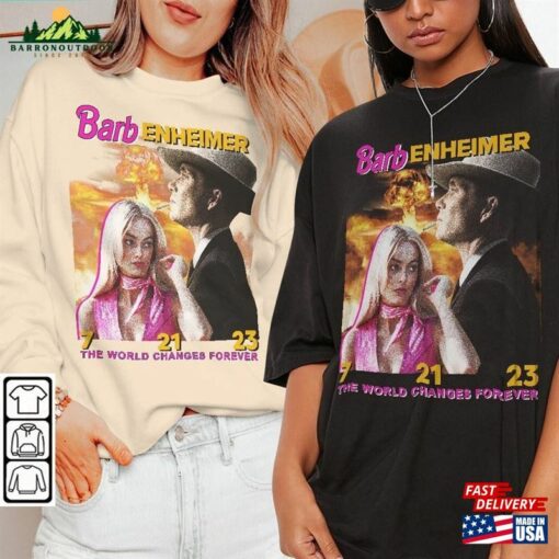 Barbenheimer Barbie And Oppenheimer Shirt Movie The Ultimate Double Feature Hoodie Sweatshirt