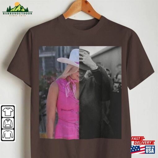 Barbenheimer Barbie And Oppenheimer Shirt Movie The Ultimate Double Feature T-Shirt Hoodie