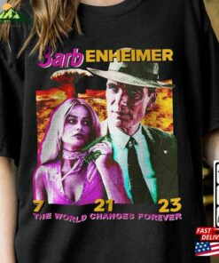 Barbenheimer Barbie And Oppenheimer Shirt Movie The Ultimate Double Feature Unisex T-Shirt