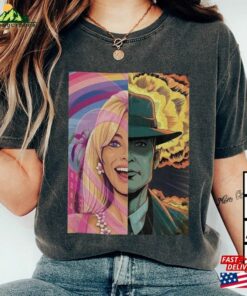 Barbenheimer Barbie And Oppenheimer Shirt Movie V2 The Ultimate Double Feature T-Shirt Hoodie