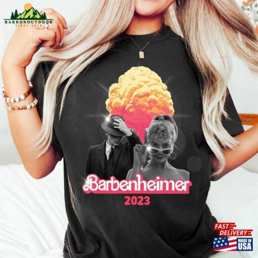 Barbenheimer Barbie And Oppenheimer Shirt Tee Movie Inspired T-Shirt Hoodie