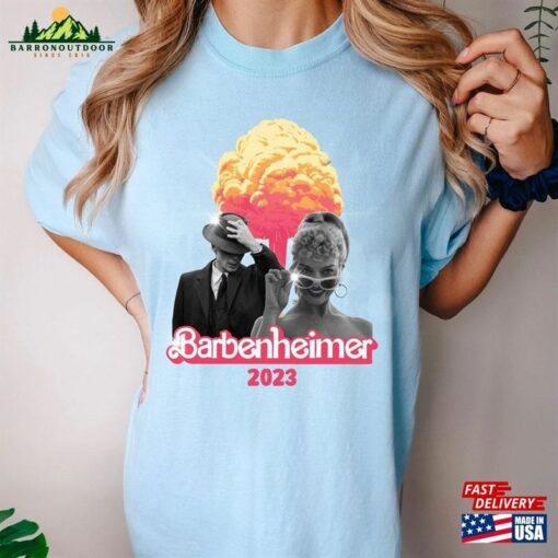 Barbenheimer Barbie And Oppenheimer Shirt Tee Movie Inspired T-Shirt Hoodie