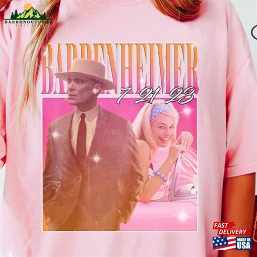 Barbenheimer Barbie And Oppenheimer Shirt Trendy Movie Hoodie T-Shirt