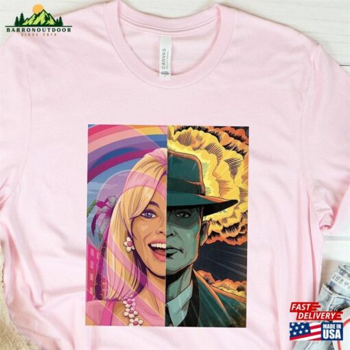 Barbenheimer Barbie And Oppenheimer T-Shirt Movie Shirt The Ultimate Double Feature Hoodie Classic