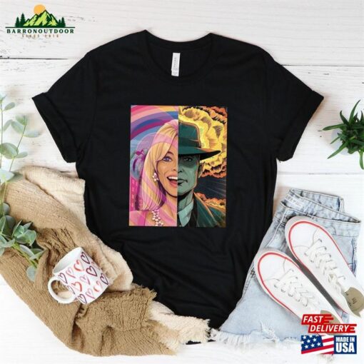 Barbenheimer Barbie And Oppenheimer T-Shirt Movie Shirt The Ultimate Double Feature Hoodie Classic