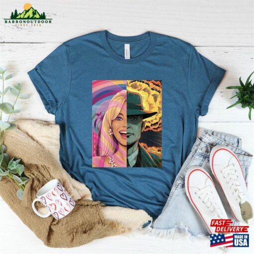 Barbenheimer Barbie And Oppenheimer T-Shirt Movie Shirt The Ultimate Double Feature Hoodie Classic