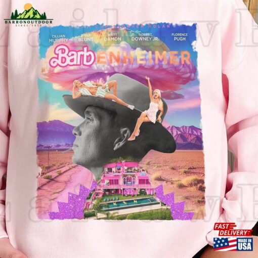 Barbenheimer Barbie Dream House Shirt Movie Oppenheimer Christopher Nolan Margot Robbie Ryan Gosling T-Shirt Sweatshirt