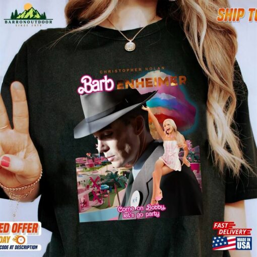 Barbenheimer Barbie Movie Oppenheimer Shirt Come On Let’S Go Party Princess Barbies New Movies 2023 Unisex Sweatshirt