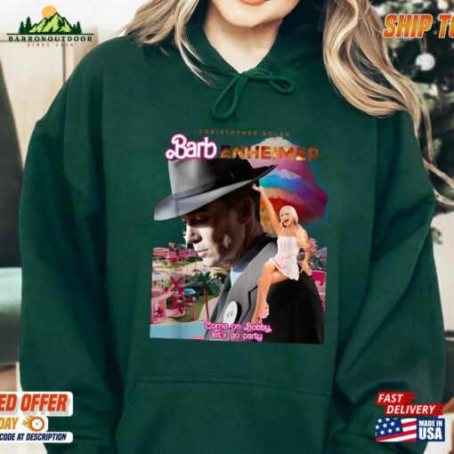 Barbenheimer Barbie Movie Oppenheimer Shirt Come On Let’S Go Party Princess Barbies New Movies 2023 Unisex Sweatshirt