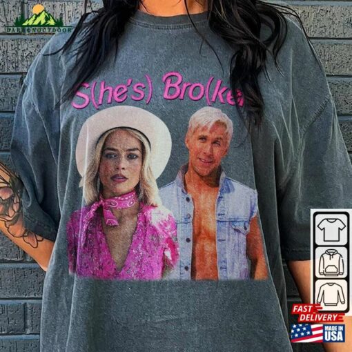 Barbenheimer Barbie Movie Oppenheimer Shirt Hi And Ken She Unisex Hoodie