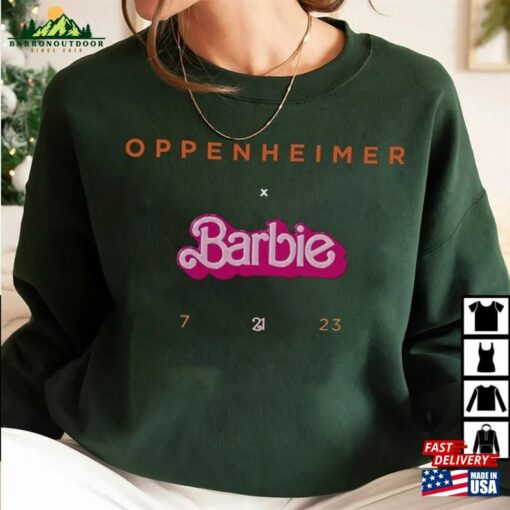 Barbenheimer Barbie Movie Oppenheimer Shirt Sweatshirt Hoodie V7 T-Shirt Classic